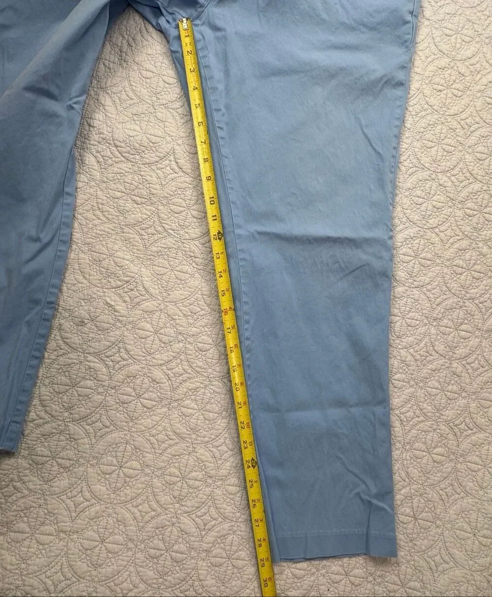 Vineyard Vines Burgee Pants Light Blue Mens Size 38x30